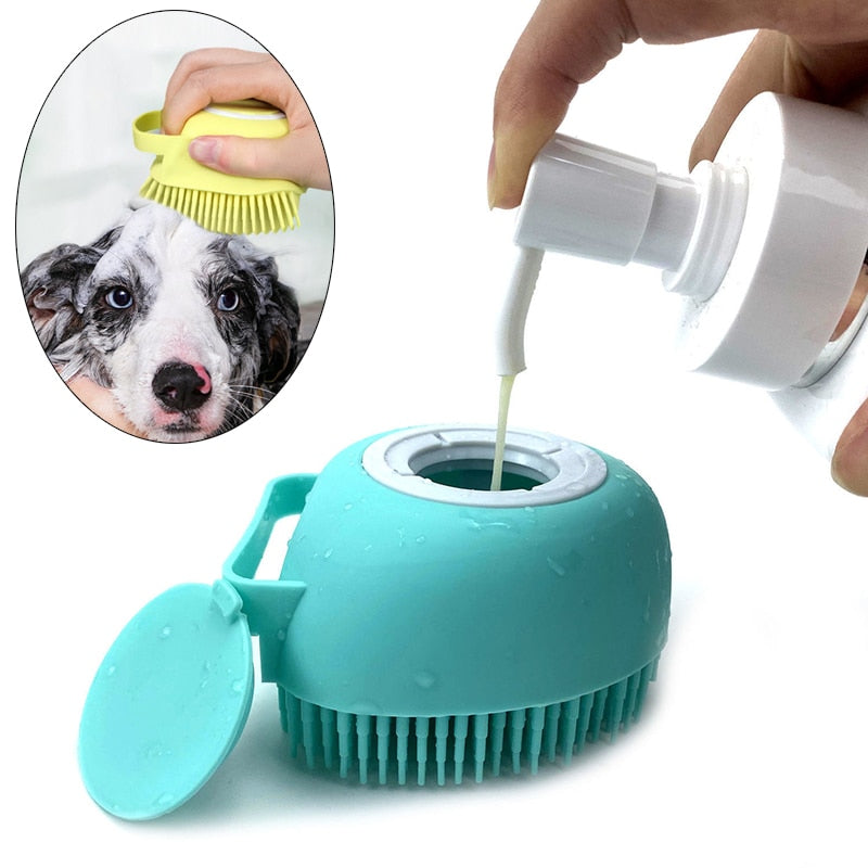 🐾 Soft Silicone Pet Bath & Massage Gloves 🐾 - Gentle Grooming for Dogs & Cats in the Bath!