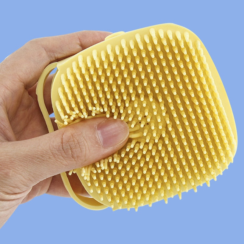 🐾 Soft Silicone Pet Bath & Massage Gloves 🐾 - Gentle Grooming for Dogs & Cats in the Bath!